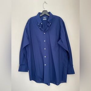 Izod blue dress shirt, size XL long sleeve
